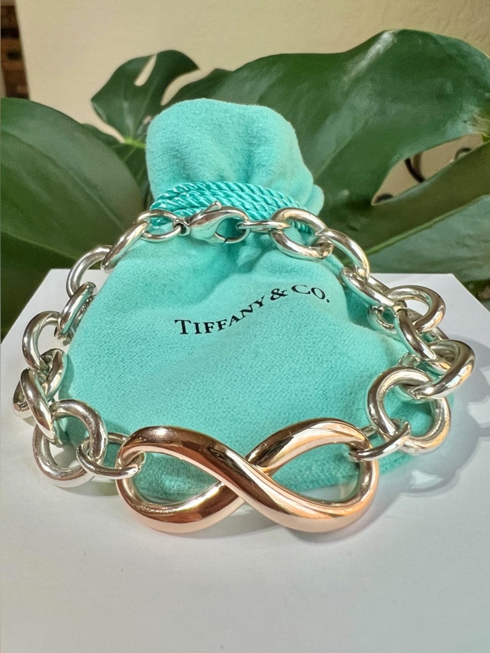 ❤️ Tiffany & Co. Rubedo Infinity Chunky Links Bracelet